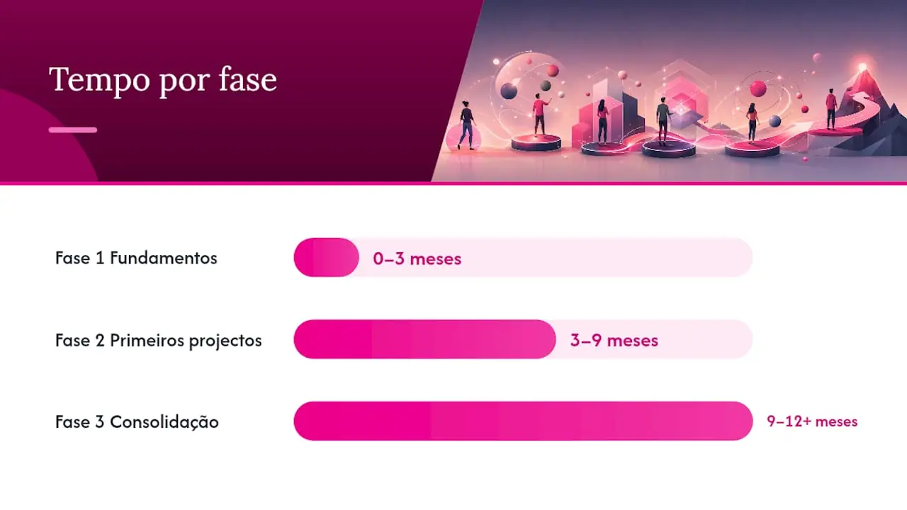 Como começar em UX/UI: percurso realista com marcos por etapa — overview diagram